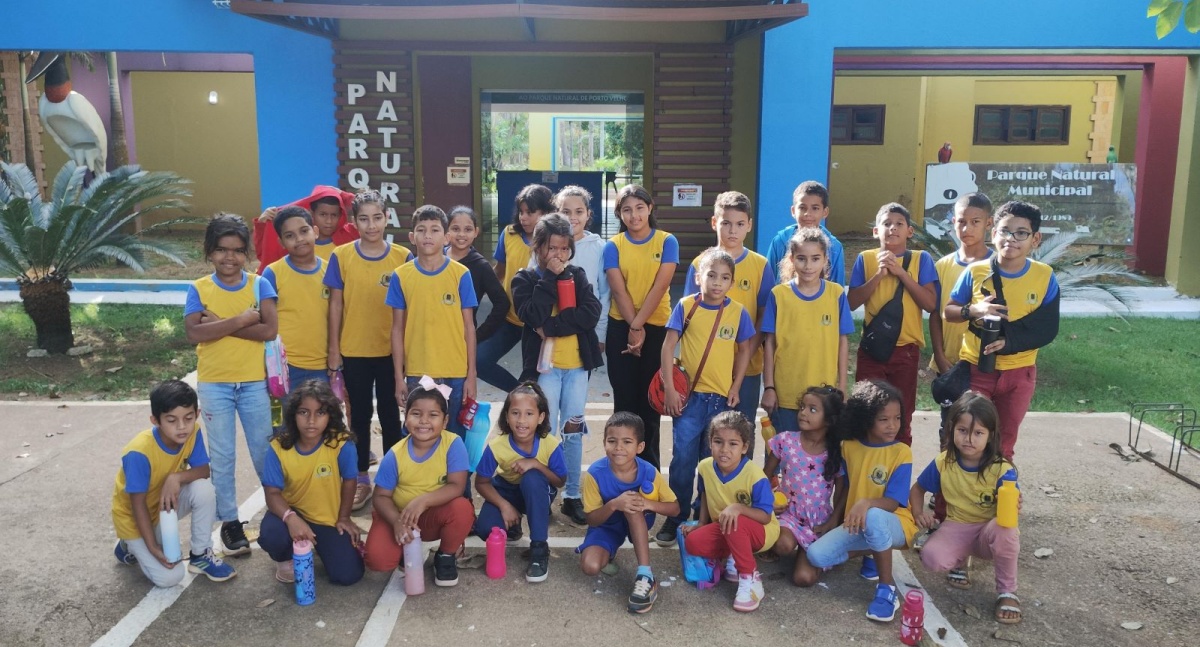 Estudantes participam de atividades de preservação no Parque Natural de Porto Velho
