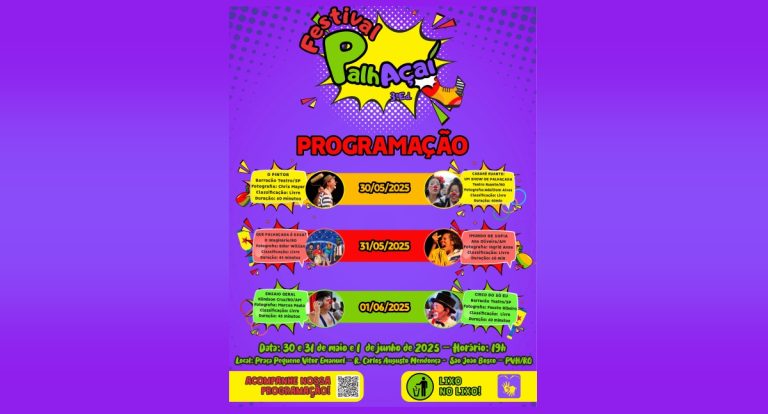 3ª edição do Festival Palhaçaí: Celebrando a arte circense com programação gratuita - News Rondônia