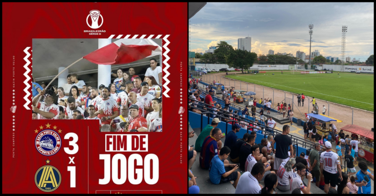 Gazin Porto Velho vence de virada e reacende esperanças na Série D - News Rondônia