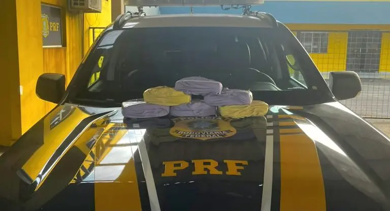 PRF em Rondônia apreende 7kg de pasta-base de cocaína