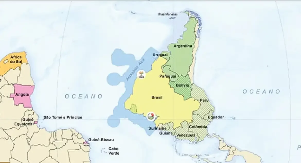 IBGE lança novo mapa-múndi invertido com o Brasil no centro e o Sul no topo como símbolo de reposicionamento geopolítico