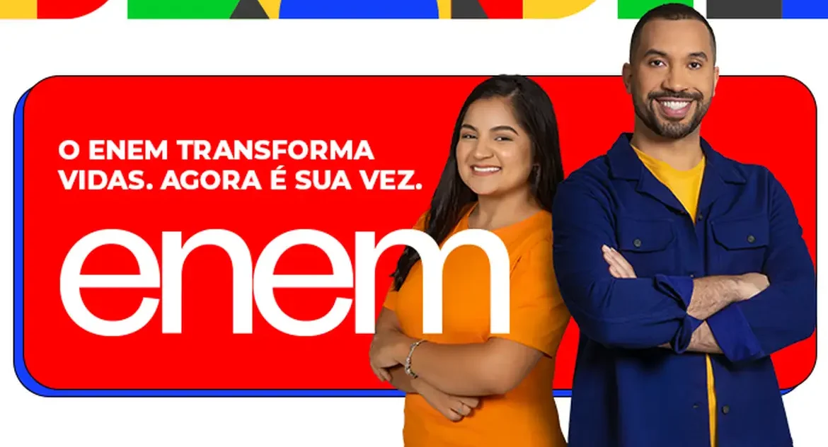 MEC e Inep lançam campanha com Gil do Vigor e estudante de medicina para incentivar participação no Enem 2025