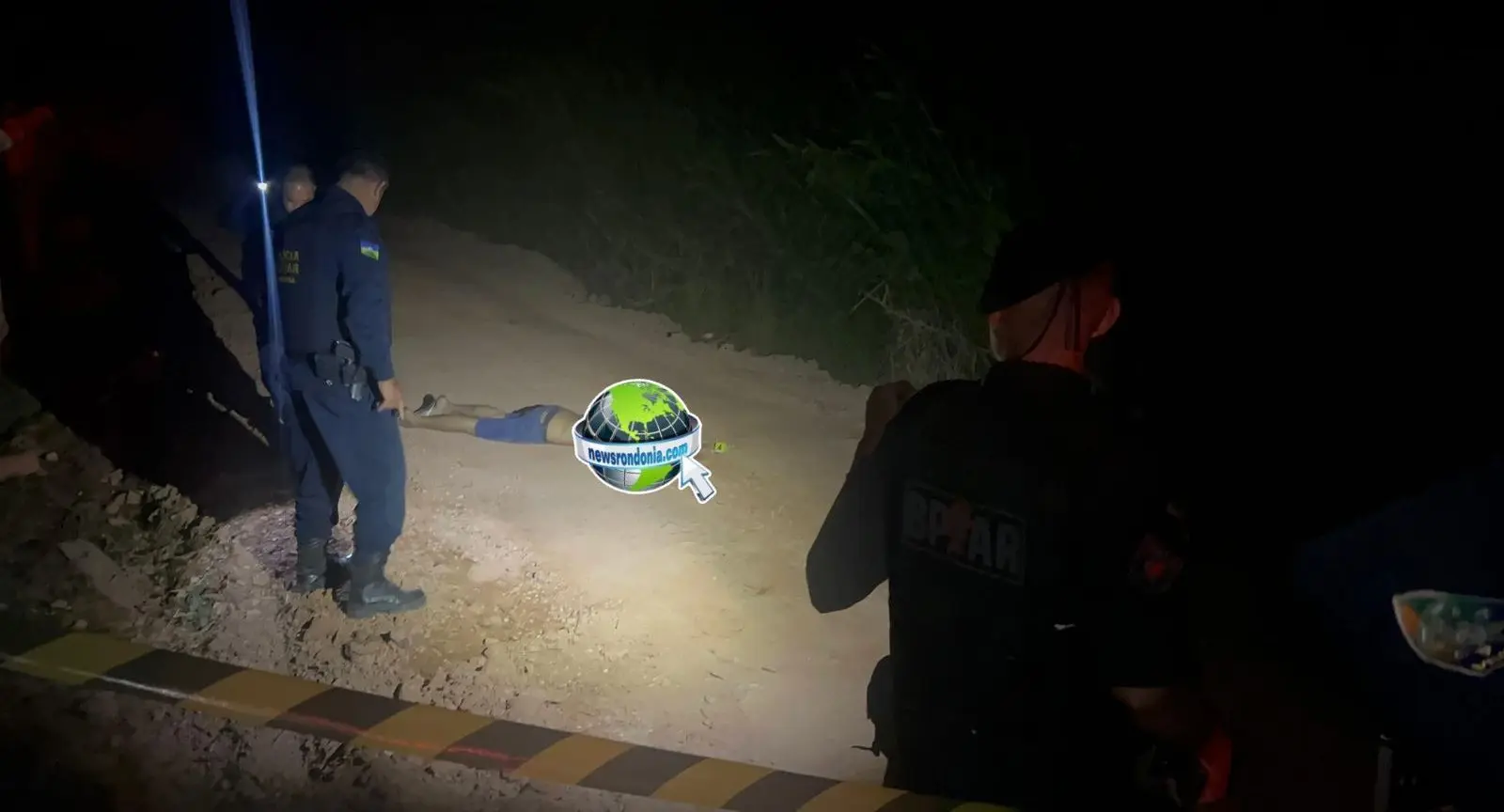 Cadáver é encontrado desovado no meio da rua em Porto Velho