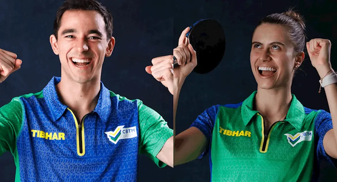 Hugo Calderano e Bruna Takahashi avançam no Mundial de Tênis de Mesa e seguem às oitavas em Doha