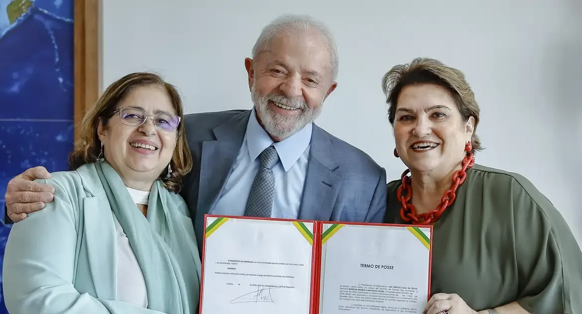 Márcia Lopes é empossada como nova ministra das Mulheres no lugar de Cida Gonçalves