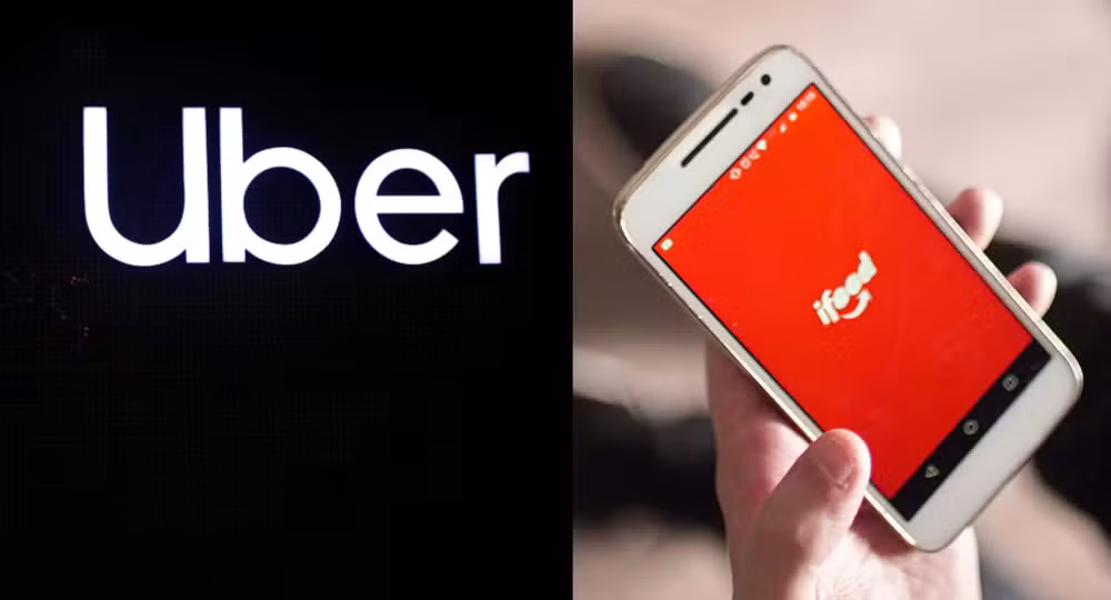 Uber e iFood firmam parceria para integrar serviços em um único aplicativo no Brasil