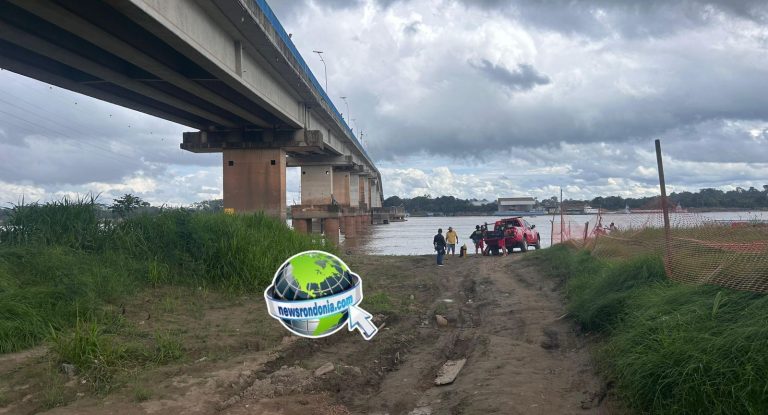 Ponte é interditada após homem ameaçar pular no Rio Madeira em Porto Velho
