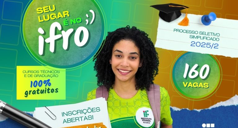 Seleção de meio do ano: abertas 160 vagas para cursos para quem já possui o ensino médio - News Rondônia
