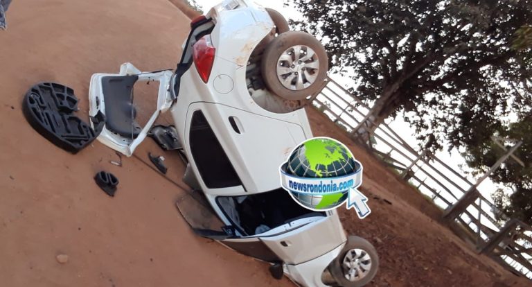 Casal fica ferido em acidente com capotamento na capital - News Rondônia