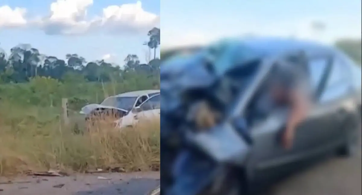 Fatalidade na RO-205: Colisão frontal mata motorista de carro