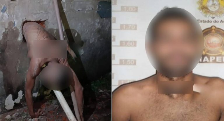 Detento fica entalado em buraco ao tentar fugir de presídio
