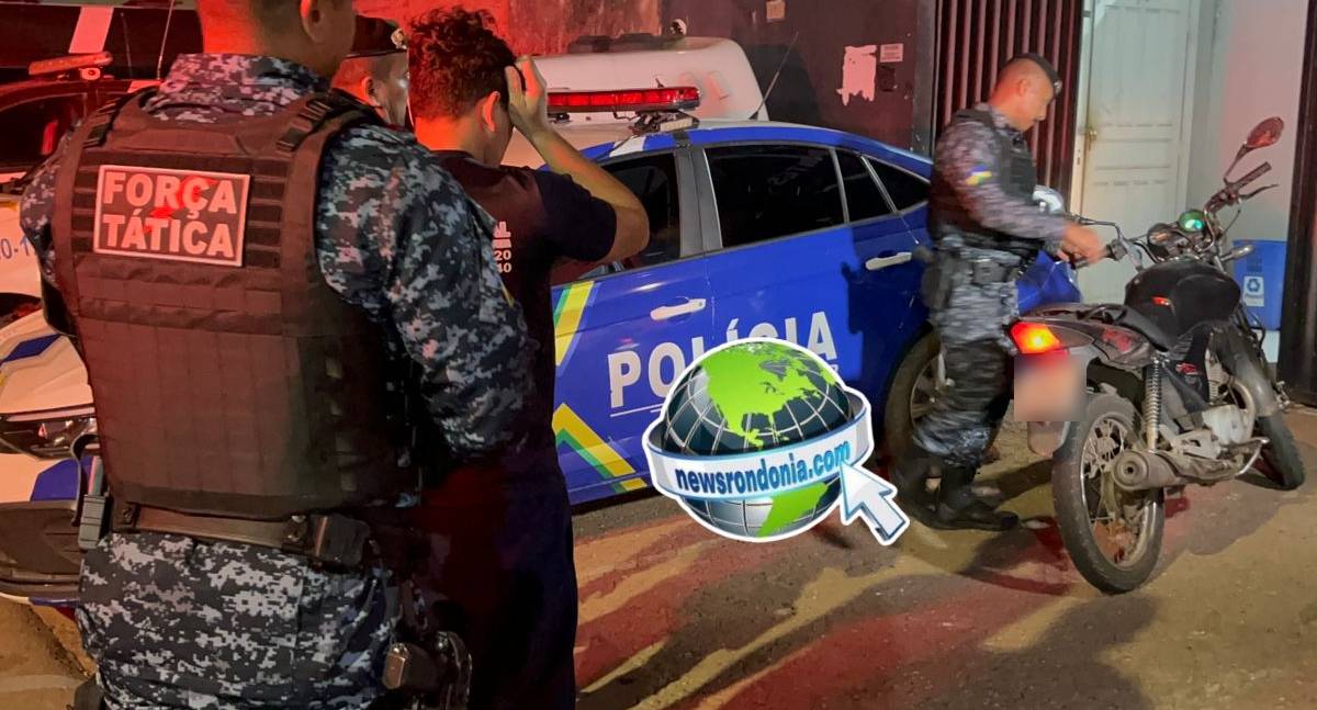 Homem é preso pilotando moto clonada e com chassi remarcado no Aponiã