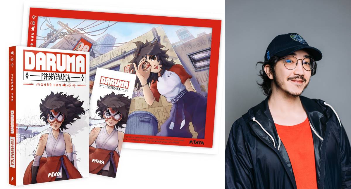 Designer e ilustrador brasileiro, Monge Han lança HQ 'Daruma - Perseverança' abordando luto e preconceito