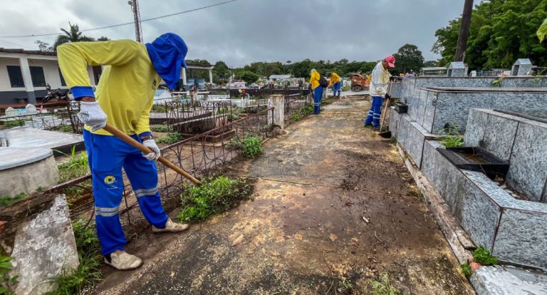 Prefeitura de Porto Velho intensifica cuidados com a manutenção do Cemitério Santo Antônio - News Rondônia