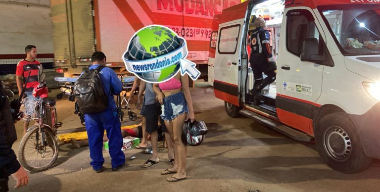 Caminhonete atropela ciclista com duas crianças na zona Leste - News Rondônia