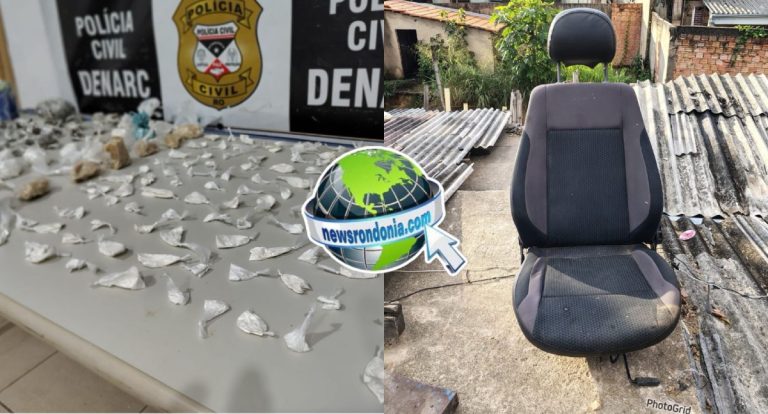 Traficantes que ficavam sentados em poltronas na laje são presos com drogas - News Rondônia