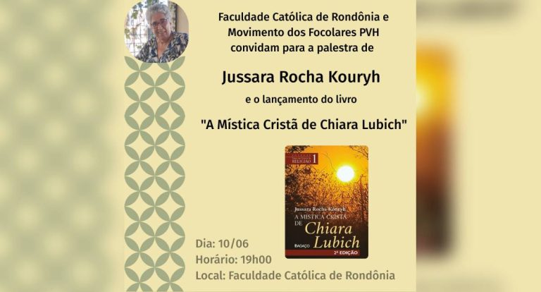 Lançamento: "A Mística Cristã de Chiara Lubich" será lançado em Porto Velho