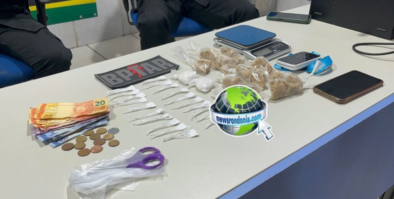 Criminoso é flagrado com drogas em vila de apartamentos na zona leste - News Rondônia