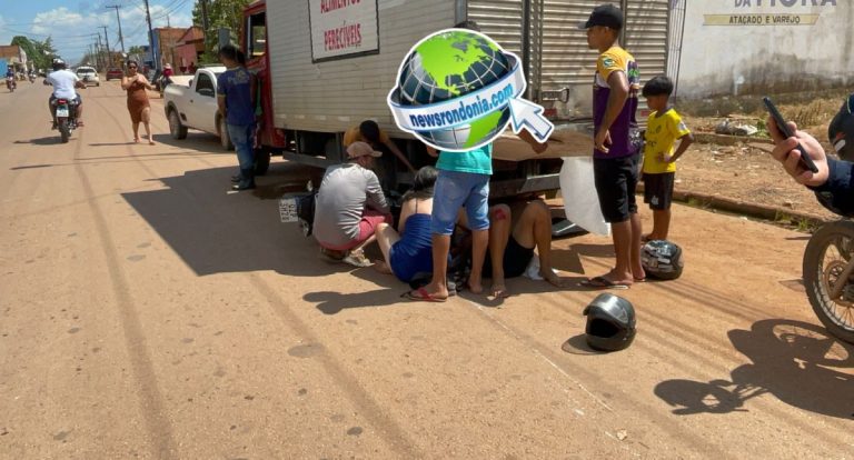 Motociclista para embaixo de caminhão em grave acidente na Amazonas - News Rondônia