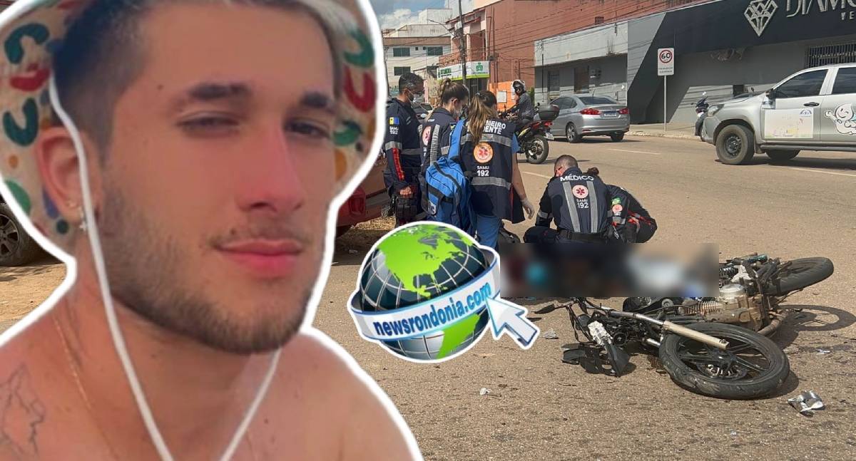 IDENTIFICADO: Jovem motociclista morre em grave acidente no centro de Porto Velho