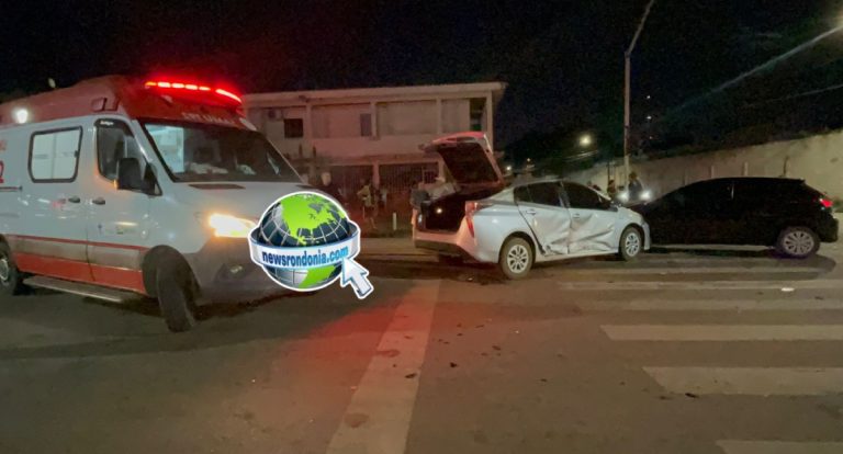 Motorista fica ferida em acidente entre carros no centro de Porto Velho - News Rondônia