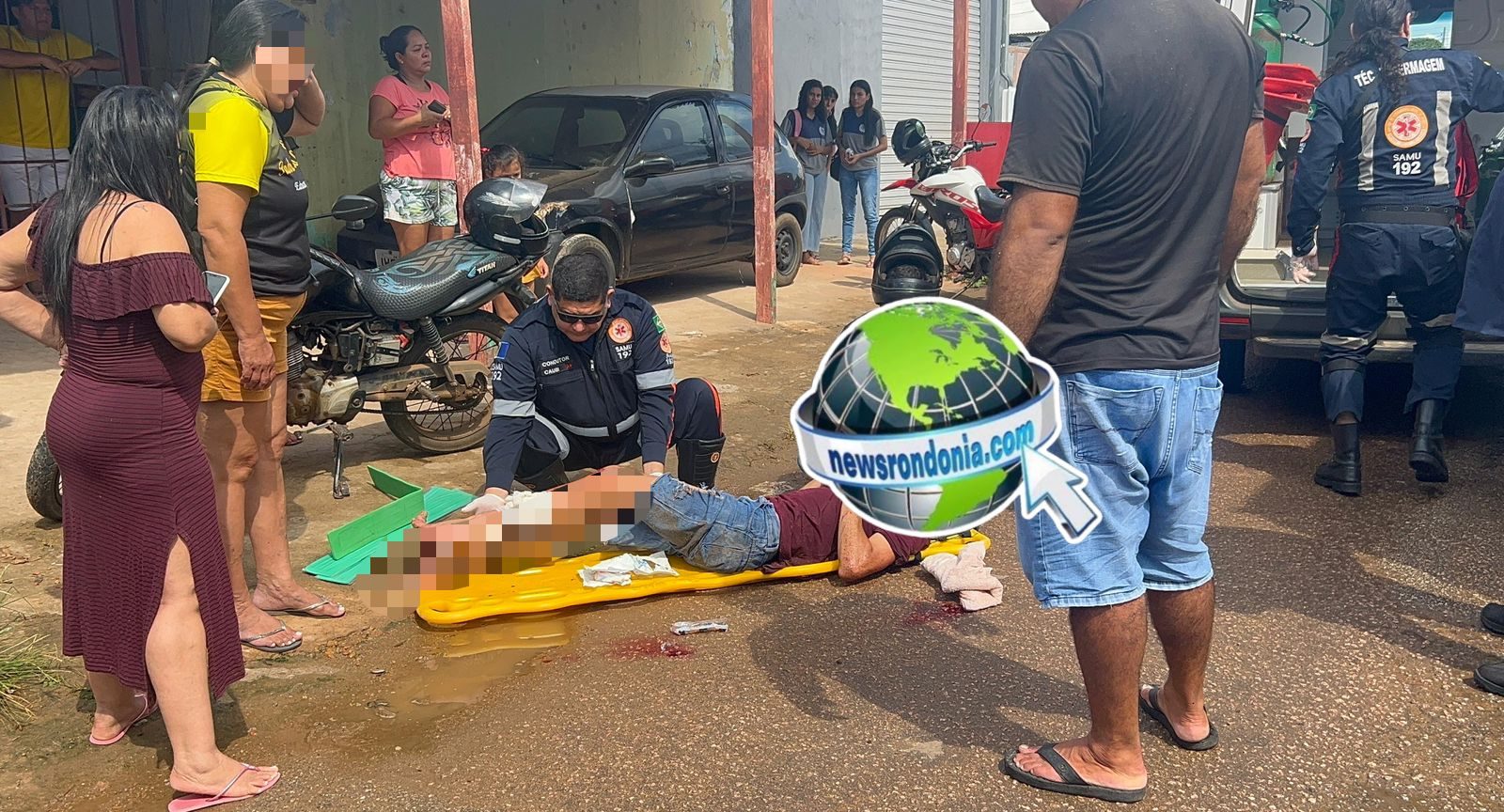 Motociclista bate em caminhão estacionado na zona sul de Porto Velho