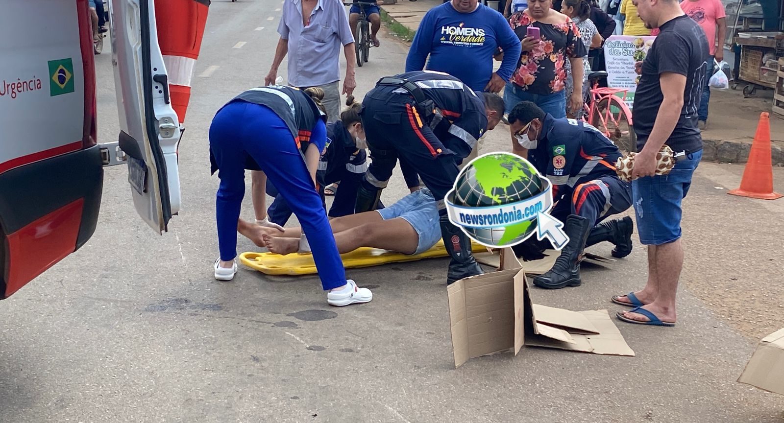 Moto aplicativo causa acidente e foge deixando duas vítimas na zona leste