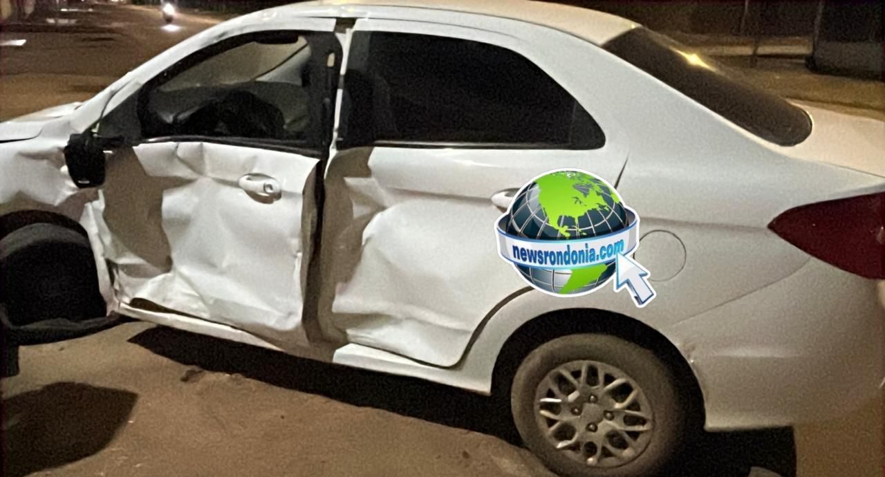 Motociclista é socorrido desacordado após grave acidente com carro de aplicativo na leste