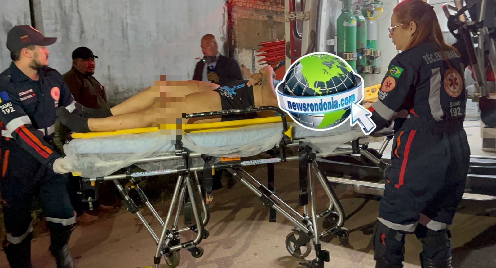 Motociclista sofre grave acidente depois de atropelar cachorro na zona sul
