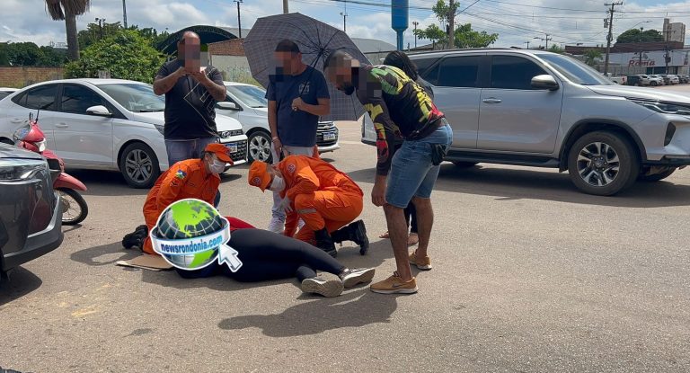 Carro avança cruzamento e causa acidente com duas motos na Abunã
