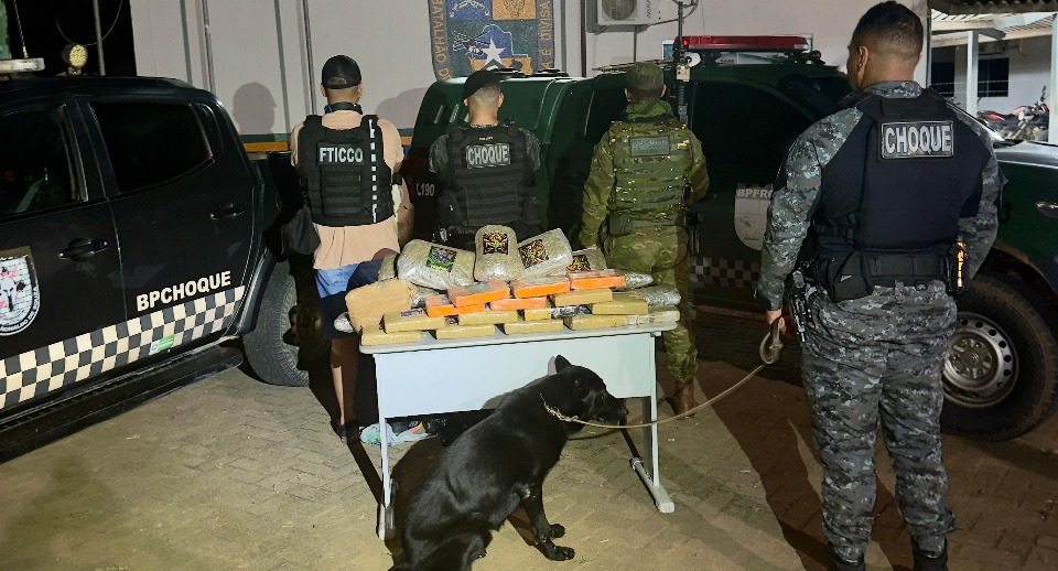 Operação nas Divisas: Forças de segurança apreendem mais de 30 kg de drogas na BR-364