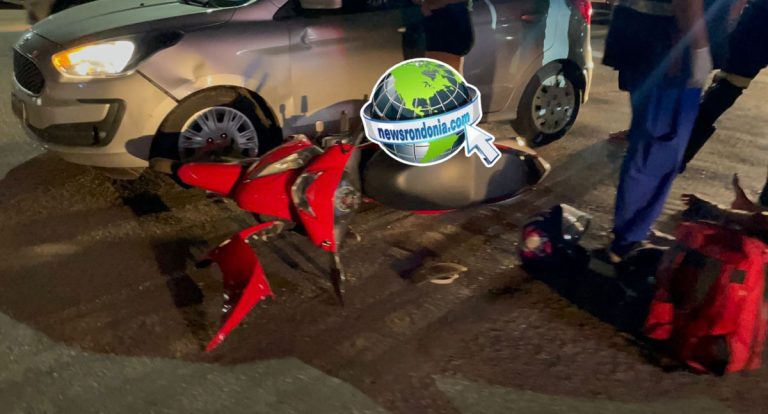 URGENTE: Carro avança cruzamento, causa acidente com moto e deixa mãe e filho feridos na zona Leste de Porto Velho - News Rondônia