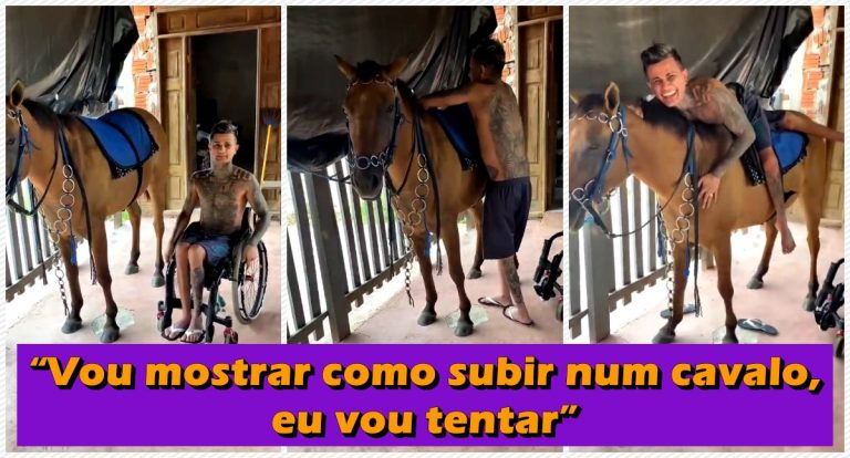 Vídeo: No Acre, cadeirante emociona ao mostrar superação ao montar cavalo - News Rondônia