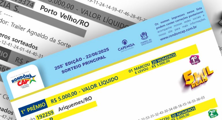 Sorteio do Arraiá de Prêmios RondônCAP já foi realizado; confira todos os detalhes - News Rondônia