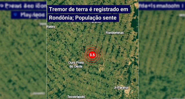 Rede Sismográfica Brasileira destaca tremor de terra de 3.5 na escala Richter em Rondônia - News Rondônia