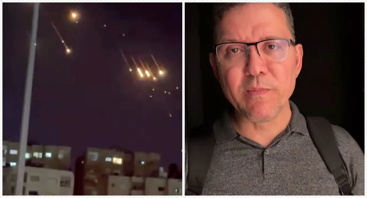 Mísseis lançados pelo Irã são abatidos pela defesa aérea de Israel . Foto: RS/Fotos Públicas
