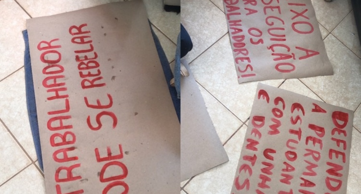 Comida ruim, ônibus quebrado e dinheiro gasto em feira: estudantes da UNIR fazem ato contra a Reitoria