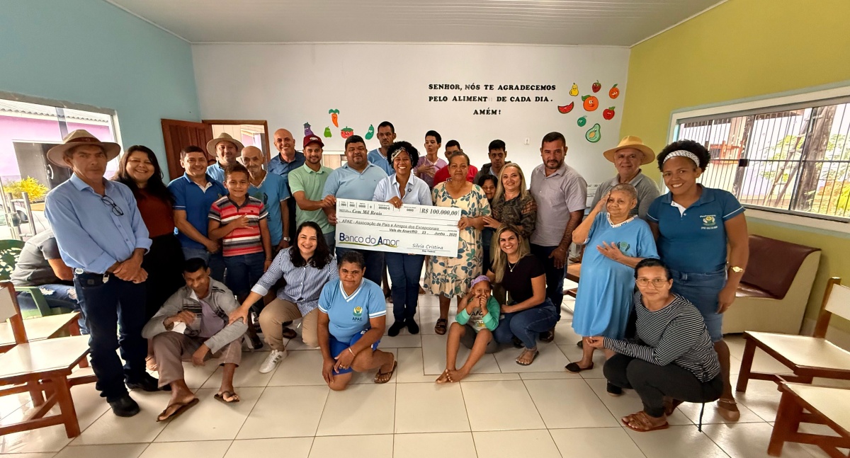 Apae de Vale do Anari recebe R$ 100 mil de emenda da deputada federal Sílvia Cristina