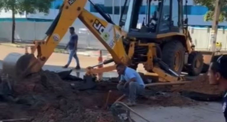 Após solicitação do vereador Pedro Geovar, Semob realiza tapa-buraco na esquina CPA - News Rondônia