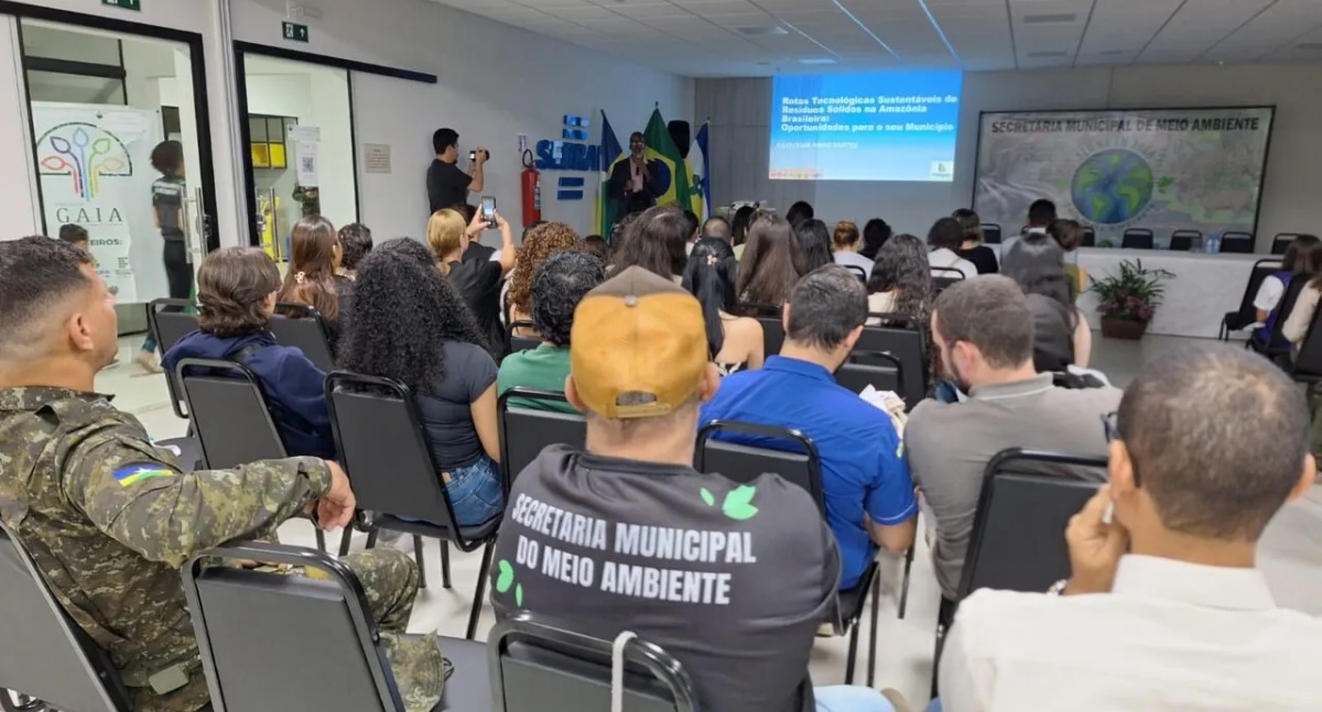 Semana do Meio Ambiente em Vilhena é iniciada com palestra sobre rotas tecnológicas sustentáveis para resíduos sólidos na Amazônia