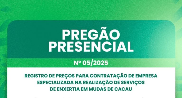 SENAR Rondônia divulga pregões presenciais para o mês de junho - News Rondônia