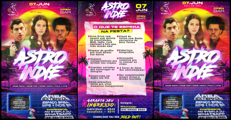 ASTRO INDIE 2025: A festa alternativa mais esperada do ano vem com tudo em Porto Velho - News Rondônia