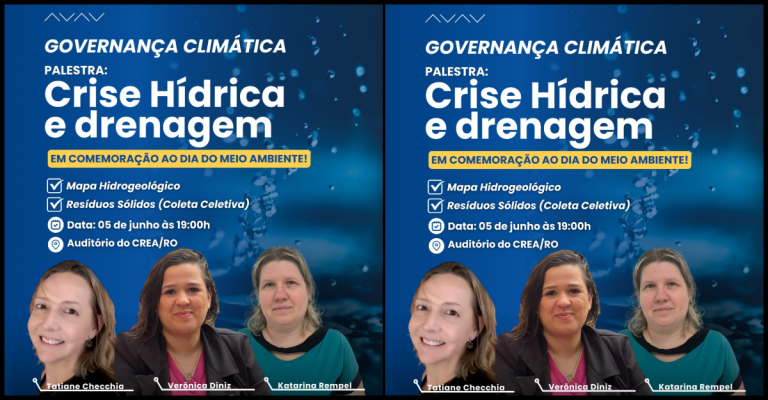 Crea-RO promove palestra sobre crise hídrica e soluções sustentáveis para drenagem urbana - News Rondônia