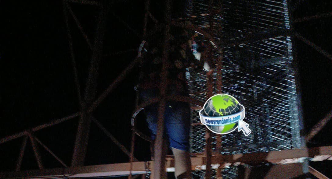 Ladrão é preso depois de subir em torre da Claro para furtar fios