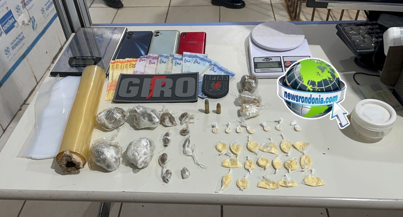 Suspeitos de usar lanchonete para vender drogas são presos pelo BPTAR