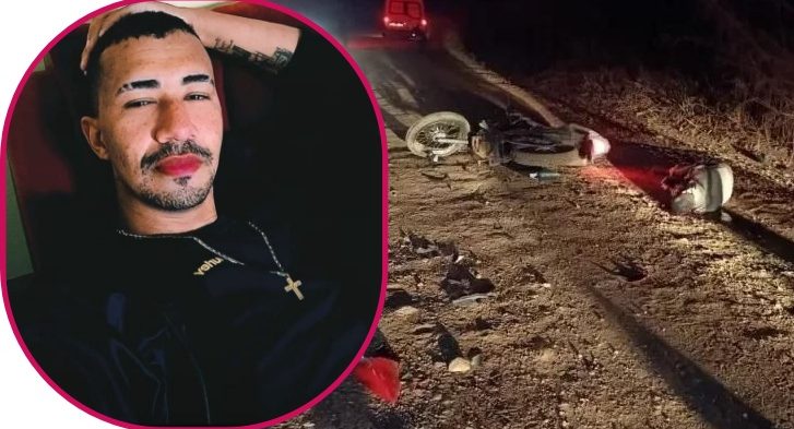 Colisão frontal entre motos deixa um morto e um ferido grave