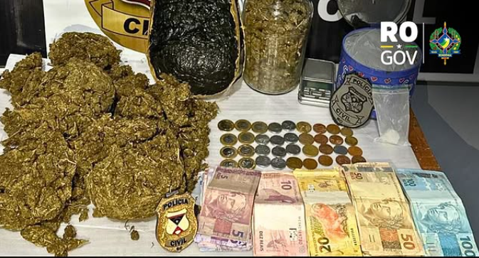 Ação da Polícia Civil de Rondônia resulta na prisão de quatro pessoas por tráfico e posse ilegal de armas