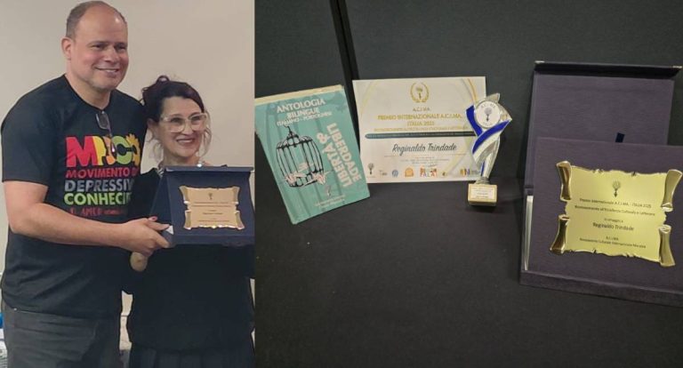 Idealizador do MDC é premiado em concurso literário Internacional por texto relacionado à sua luta contra Depressão