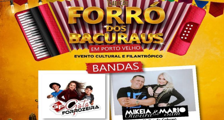 FORRÓ DOS BACURAUS- Tradição e alegria em Porto Velho, evento cultural e filantrópico acontece dia 12 de julho, no Clube Ferroviário - News Rondônia