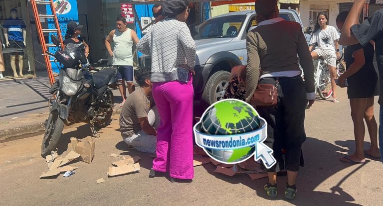 Homem fica em estado grave após colisão entre carro e moto em Porto Velho - News Rondônia